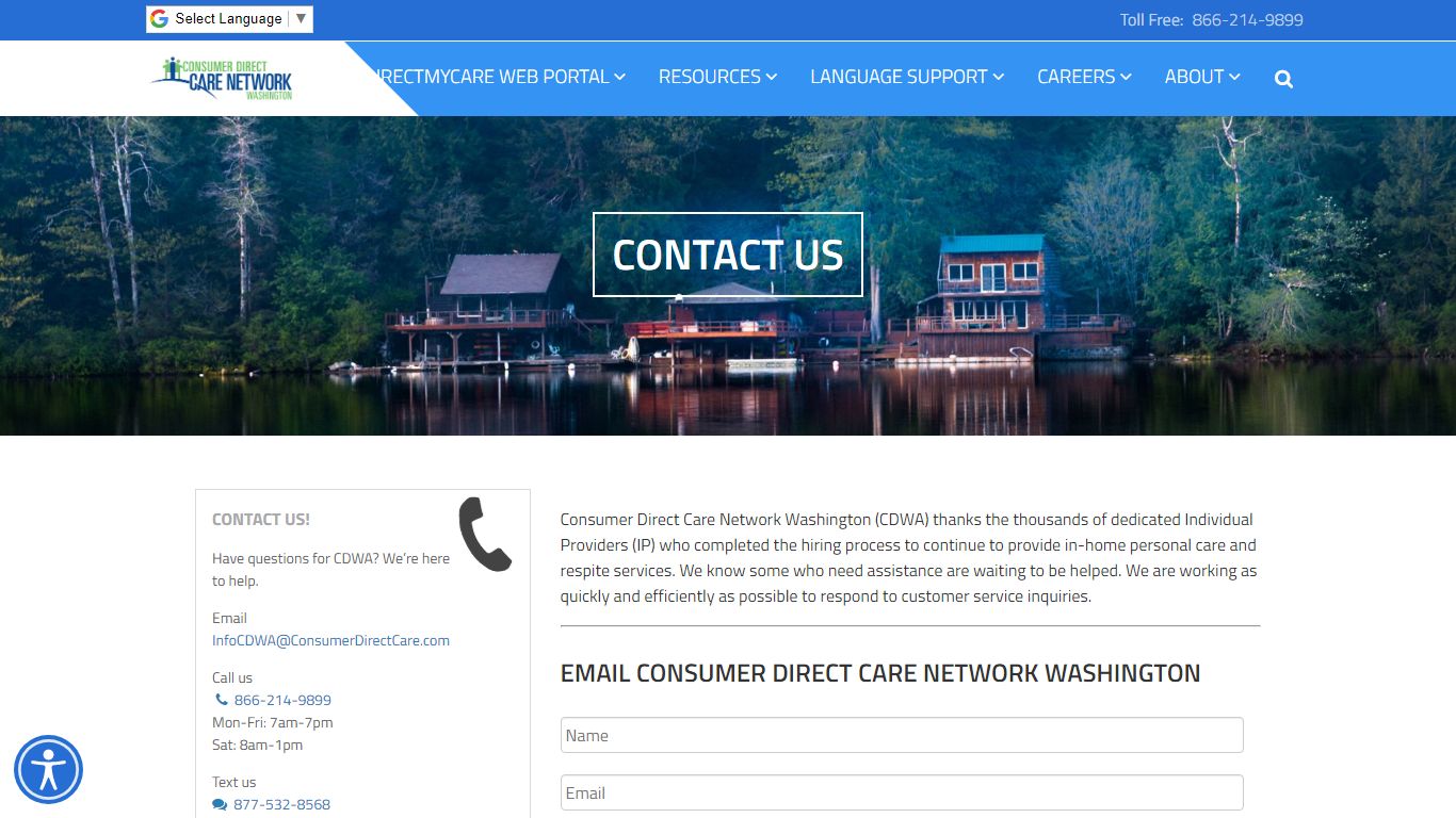 Contact - Consumer Direct Care Network Washington